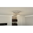 thumbnail image 5 of Ashley Harbour Transitional 3-Lights Semi Flush Mount Lights, Silver, 5 of 7