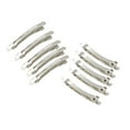 thumbnail image 5 of facefd 10 Pcs Pinces à Cheveux Style Français Argent Barrettes Nœuds DIY 10cm, 5 of 5