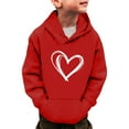 thumbnail image 2 of Chenglor Back To School Kids Hoodies Toddler Girl Long Sleeve Sweatshirts Girls First Day Of School Outfit Clothes for Girls Children's Fashion Clothes (9-10 Years Red), 2 of 4