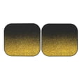 thumbnail image 7 of Haiem Gold Glitter Gradient Car Windshield Sun Shade (2 Pieces) Foldable Windshield Sun Shade Car Accessories for Truck SUV Pickup-Small, 7 of 7
