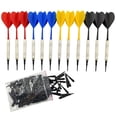 thumbnail image 1 of 12 Soft Tip Set 14g Darts with 100 Replacement Tips for Electronic Dartboards, 1 of 8