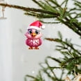 thumbnail image 2 of Creative Cartoon Christmas Chicken Christmas Decoration Pendant Acrylic Car Pendant Backpack Keychain, 2 of 4