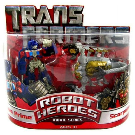 Transformers Robot Heroes Movie Series Optimus Prime & Scorponok Figure 2-Pack