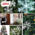 thumbnail image 4 of 24Pcs Christmas Three-Dimensional Snowflake String Christmas Ornate Charms Tree, 4 of 7