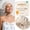 Beige, variant on Yanibest Satin Lined Shower Cap for Women Reusable Waterproof, Frizz Free & Large Bath Cap with Soft Elastic Band, Luxury Hair Protection Caps ,Perfect Gift Choice