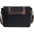 thumbnail image 3 of Vintage Genuine Leather Waxed Canvas Briefcase Large Satchel Shoulder Bag Rugged Computer 15.6" Laptop Bag, 3 of 7