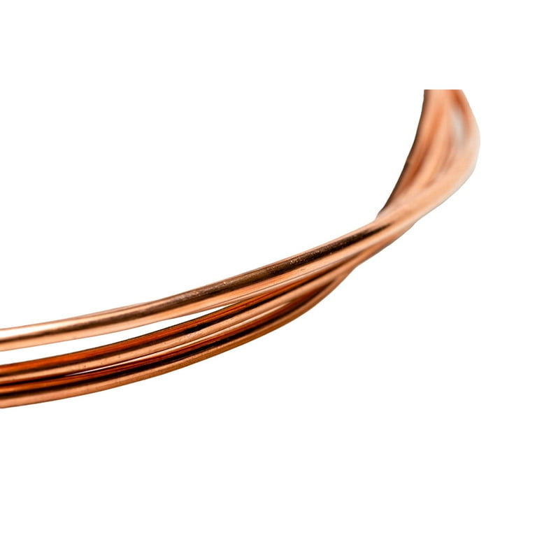 14 Gauge, 99.9% Pure Copper Wire, Round, Dead Soft, CDA #110-5FT
