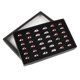 thumbnail image 1 of Worallymy Ventana transparente PVC 36 Ranuras Caja de anillo Bandeja de almacenamiento Estuche de exhibición Pendientes Organizador de exhibición de joyería Worallymy JD720446900, 1 of 7