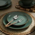 thumbnail image 4 of Brasa Modern Stoneware 16 Piece Dinnerware Sets, Plates and Bowls Sets, Dish Set for 4, Green, 4 of 7