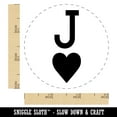 thumbnail image 2 of Jack of Hearts Card Suit Self-Inking Rubber Stamp Ink Stamper - Brown Ink - Small 3/4 Inch, 2 of 7