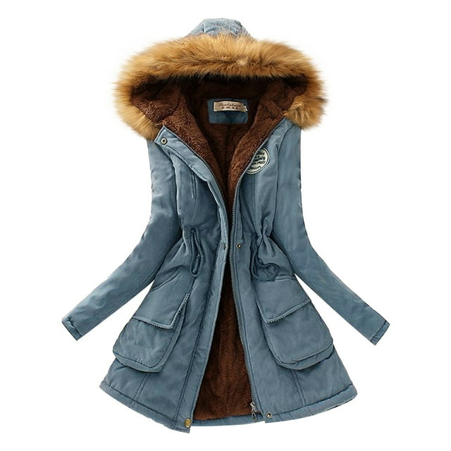 Fluffy Jacket Button Down Overcoat Women Solid Color Coat Windproof Outer Coat Warm Winter Overcoat Long Sleeve Cardigan