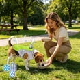 thumbnail image 5 of Pet Cooling Evaporative Vest, Water Activated Breathable Summer Sun Protection Jacket Adjustable for Small to Large Dogs,Green,XXL, 5 of 5