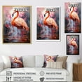 thumbnail image 4 of Designart "Coral Flamingo Animal Delicate I" Animals Wall Art Print, 4 of 5