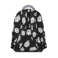 thumbnail image 3 of Pioneer Flower Floral Print Pattern Backpack for School, Cute School Bag with Adjustable Shoulder Straps and Padded Back, 15.3"x11"x7.1", 3 of 5
