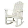 thumbnail image 2 of Shine Company Traditional Cedar Wood Adirondack Porch Rocker in White, 2 of 5