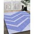 thumbnail image 2 of Ahgly Company Indoor Round Patterned Heavenly Blue Area Rugs, 3' Round, 2 of 6