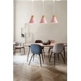 thumbnail image 5 of FSLiving H-Style Track Mount Pendant Fixture Scandinavian Style Pendant Lights for Kitchen Hanging Lamp Modern Wood and Aluminium Light Customizable,Pink - 3 Lights, 5 of 6
