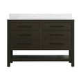 thumbnail image 5 of Elegant Kitchen and Bath 48 inch Single Bathroom Vanity in Mocha Brown with backsplash, 5 of 10