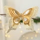 thumbnail image 4 of Adorno navideño con clip | Escena 3D con lentejuelas, purpurina y mariposas artificiales | Decoración navideña de plástico dorado, rojo y plateado para coronas y regalos, 4 of 6