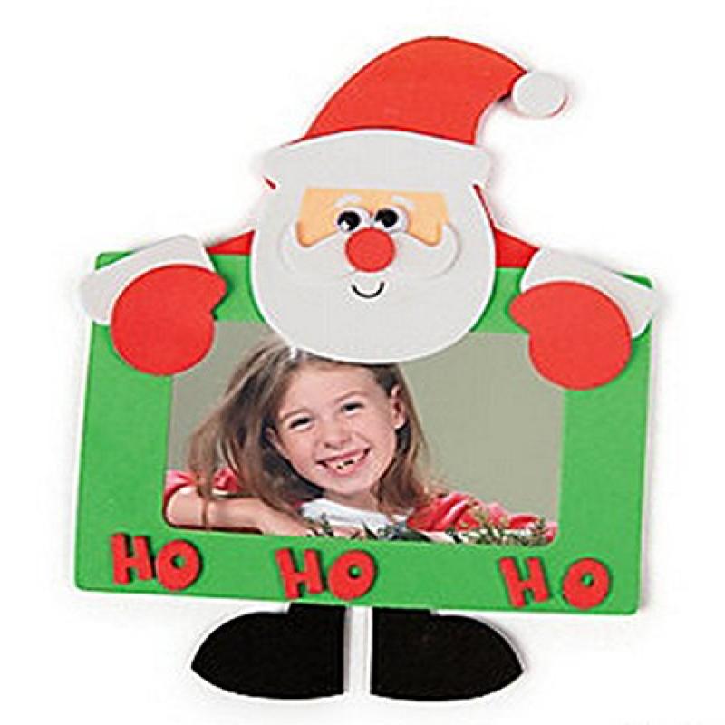 Santa Foam Photo Frame Craft Kit (1 Dozen)