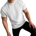 thumbnail image 4 of JOANKDMI Athletic Workout T-Shirts for Men Short Sleeve Quick Dry Moisture Wicking Gym Tops Lightweight Breathable Seamless Performance Shirts for Running Fitness, 4 of 7