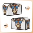 thumbnail image 3 of Rateoe American Giraffe Style Pattern Toaster Covers 2 Slice Wide Slot,Bread Machine Cover,Bread Dust Cover & Fingerprint Protection,Appliance Covers, 3 of 7