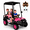 Pink, variant on 4-Seater 24V 4WD Kids Ride On Golf Cart with Remote Control, Soft Start & Stop | Detachable Sunshade Roof, Music, LED Lights,4 Shock Absorbers, Max Load 265 Lbs, Electric Car for Kids 3-8