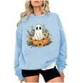 thumbnail image 2 of Neewe Halloween Sweatshirts for Women Hoodies Oversized Crewneck Tops Sweaters Comfy Fall Winter Outfits Clothes 2025 Fashion, 2 of 4