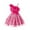 Hot Pink, variant on Icvfdpl Girl Dresses For Toddler One Shoulder Formal Ruffle Trim Birthday Party Mesh With Belted Pockets Kids Girls Summer Dress Pink Cotton 2-3 Years