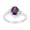 Amethyst, variant on 1.5 Ctw Oval Shape Ruby Gemstone 925 Sterling Silver Solitaire Accents Women Engagement Ring