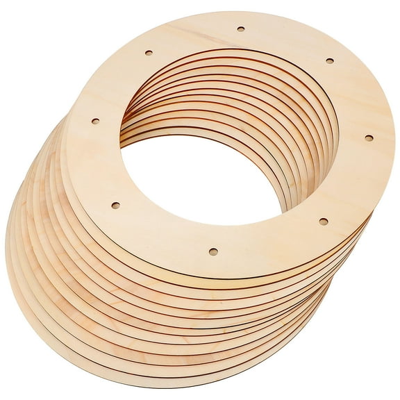 GOOHOCHY  12 Pcs Wreath Forms Crafts Wood Made Frame Decoration Frames Making Wreaths