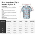 thumbnail image 3 of KLL Men's Hawaiian Shirt Short Sleeve Button Down Beach Shirts-Brain Training, 3 of 5
