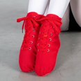 thumbnail image 2 of 2023 nueva moda hombres mujeres deportes zapatillas de baile zapatos de baile de Jazz botas de baile con cordones zapatillas de deporte rojas, negras y blancas, 2 of 5