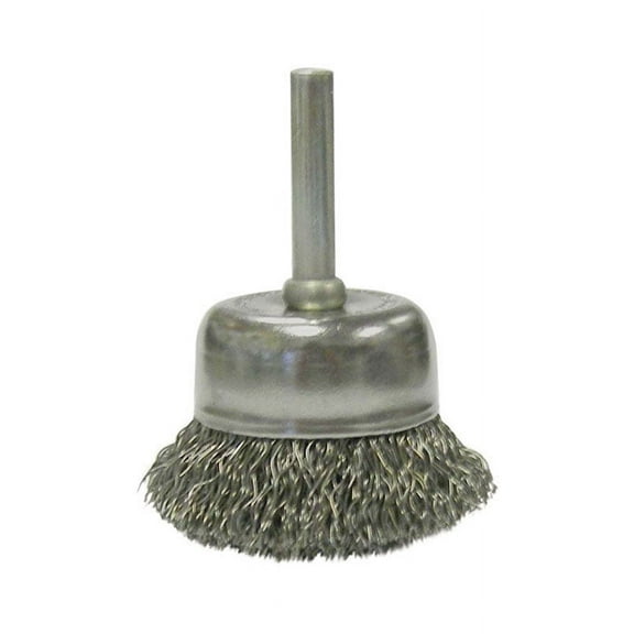 Weiler Vortec Pro 1/4 in. x 2 in. Dia. Crimped Steel Crimped Wire Cup Brush 1 pc.