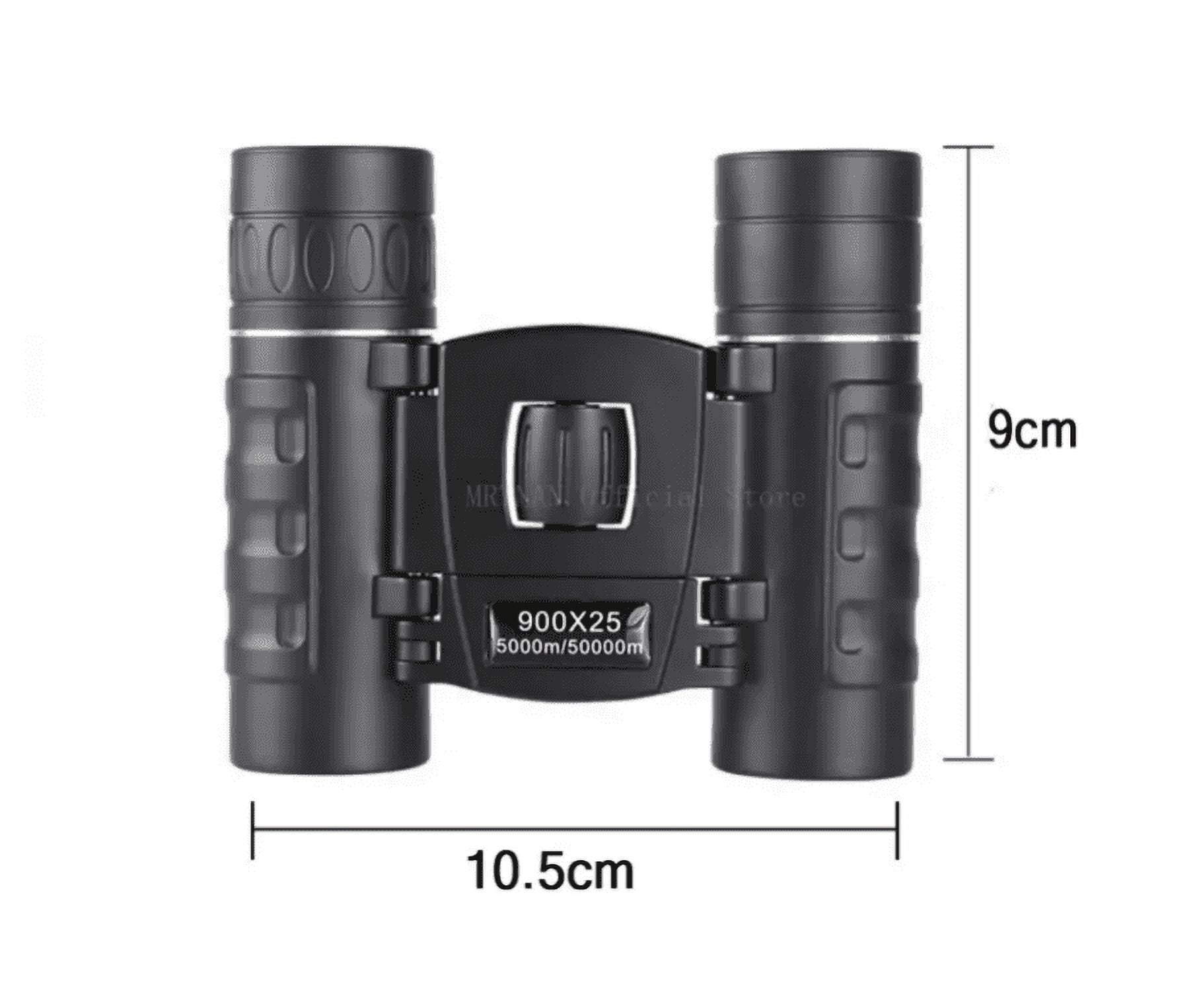 900x25 HD Zoom Portable Powerful Binoculars Long Range BAK4 Telescope Folding Low Light Binoculars for Hunting Camping