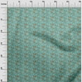 thumbnail image 3 of oneOone Cotton Cambric Teal Green Fabric Floral Ditsy Dress Material Fabric Print Fabric By The Yard 56 Inch Wide, 3 of 4