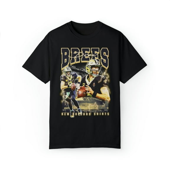 Drew Brees Saints T-shirt, Vintage Football Shirt, Unisex 