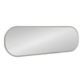 thumbnail image 6 of Kate and Laurel Caskill Modern Oval Mirror, 16 x 48, Charcoal Gray, Capsule-Shaped Accent Mirror for Wall, 6 of 8