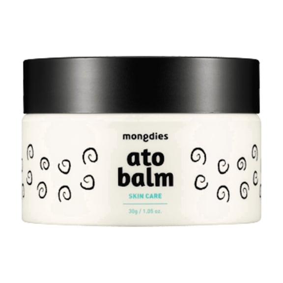 Mongdies Baby Ato Balm | Intensive Moisture Barrier Balm for Dry Sensitive Skin | Non Sticky Ceramide Balm with Plant Oils | For Cheeks Hands & Dry Areas | Vegan EWG Green | 1.05 oz