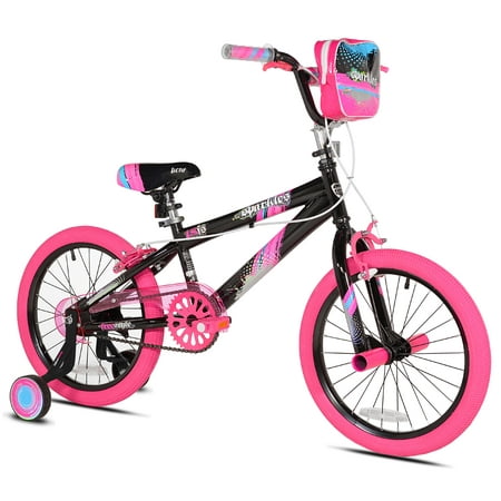 Kent Bicycles 18 inch Girl s Sparkles Bicycle  Black and Pink