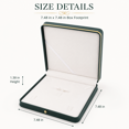 thumbnail image 2 of ABCISI Big PU Leather Wedding Jewelry Sets Box, Blackish Green Necklace Earring Ring Display Case Bracelet Storage Holder, Large Jewelry Box Storage Organizer (7.48" x 7.48" x 1.57"), 2 of 7