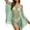 Mint Green, variant on Crochet Cover Ups for Women Beach Hollow Out Swim Cover Up Scolid Color Knit Fringed Edges Summer Outfits(Orange)