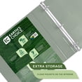 thumbnail image 4 of Ver Binder Samsill, anillo en D duradero, de 1.5 pulgadas, de origen vegetal, x2, color verde salvia, 4 of 6