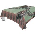 thumbnail image 1 of EREHome Elephants And Peacock Feathers Tablecloth 60x104 inches, 1 of 4
