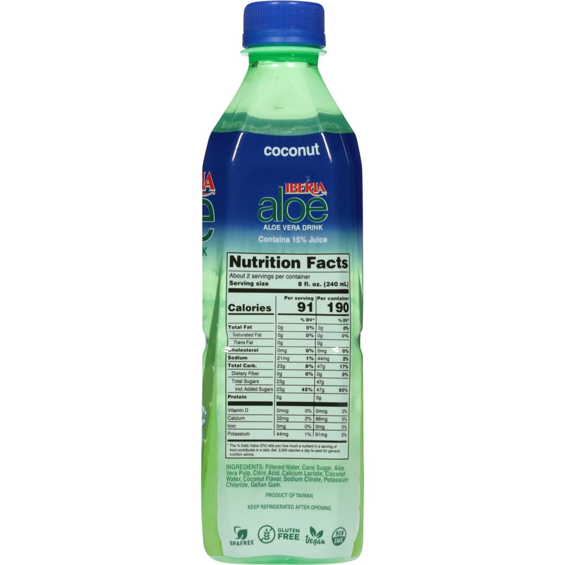 (5 pack) Iberia Coconut Aloe Vera Drink 16.9 fl oz