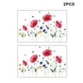 thumbnail image 4 of Bearachild De pegatinas autoadhesivas de flores rojas para pared, papel tapiz, oficina de negocios, dormitorio, sala de estar, sofá, adornos Decoración del hogar, 4 of 6