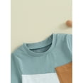 thumbnail image 6 of Elippeo Kids Boys Shorts Set 6 12 18 24 Months 2 3 4 Years Contrast Color Short Sleeve T-shirt with Elastic Waist Shorts Toddler Set Summer Outfit, 6 of 10