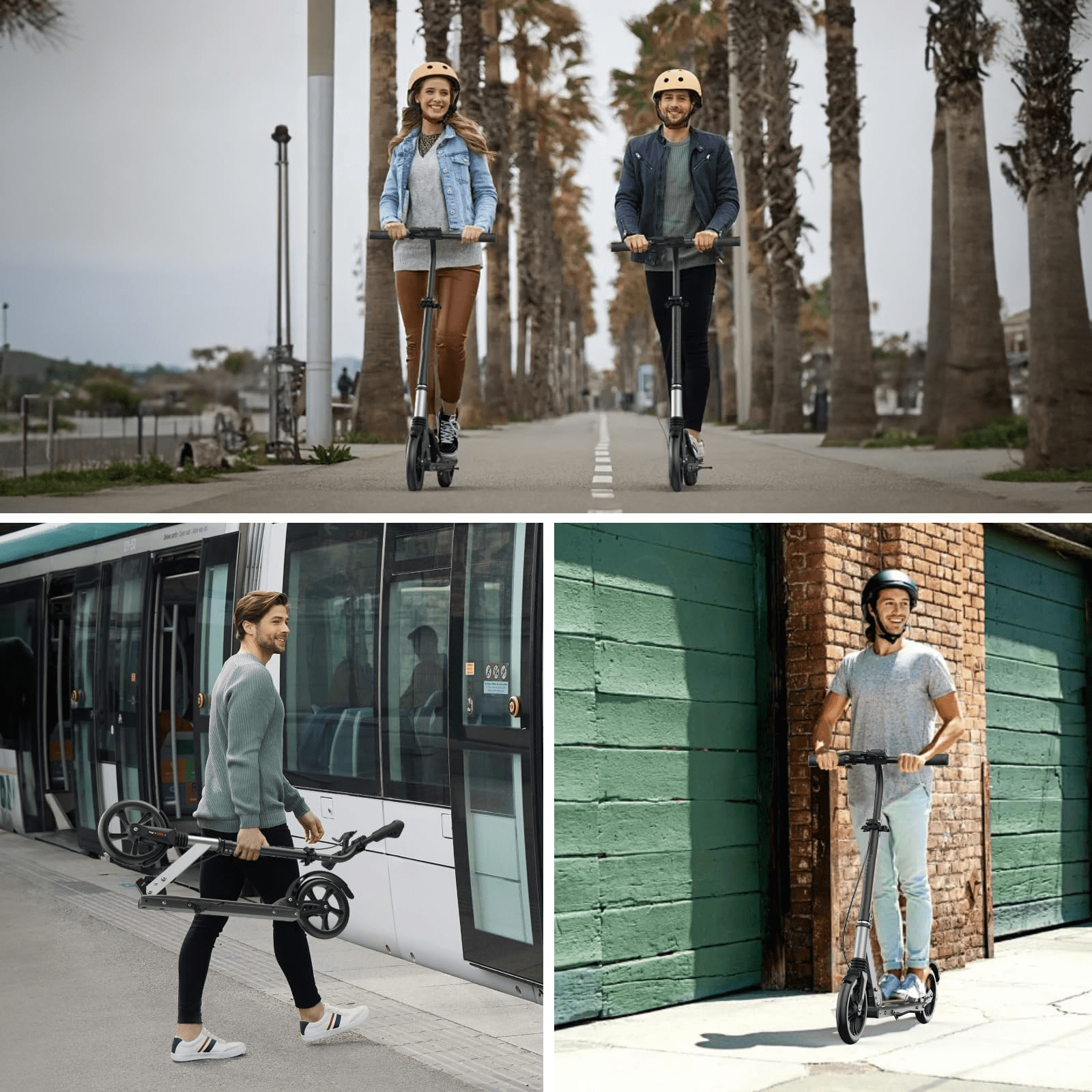 UPGO Kick Scooter for Ages 6+,Kid, Teens & Adults. Max Load 240 LBS. Foldable, Lightweight, 8IN Big (图4)