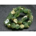thumbnail image 3 of Natural Demantoid Garnet 6-8mm Tumble Shape Rough Cut Beads Stretchable Bracelet for Men & Women., 3 of 3