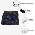 thumbnail image 6 of Balery Colored Hearts Men's Boxer Briefs, Soft and Breathable Cotton Underwear with nylon Waistband-Large, 6 of 9